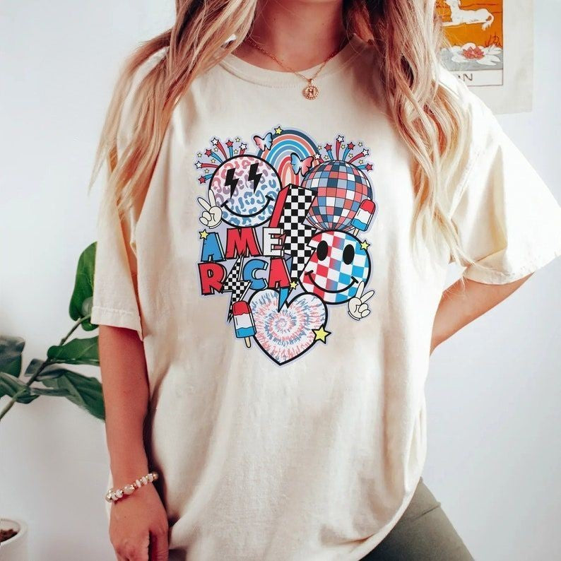 Retro 4th Of July Independence Day T-shirt